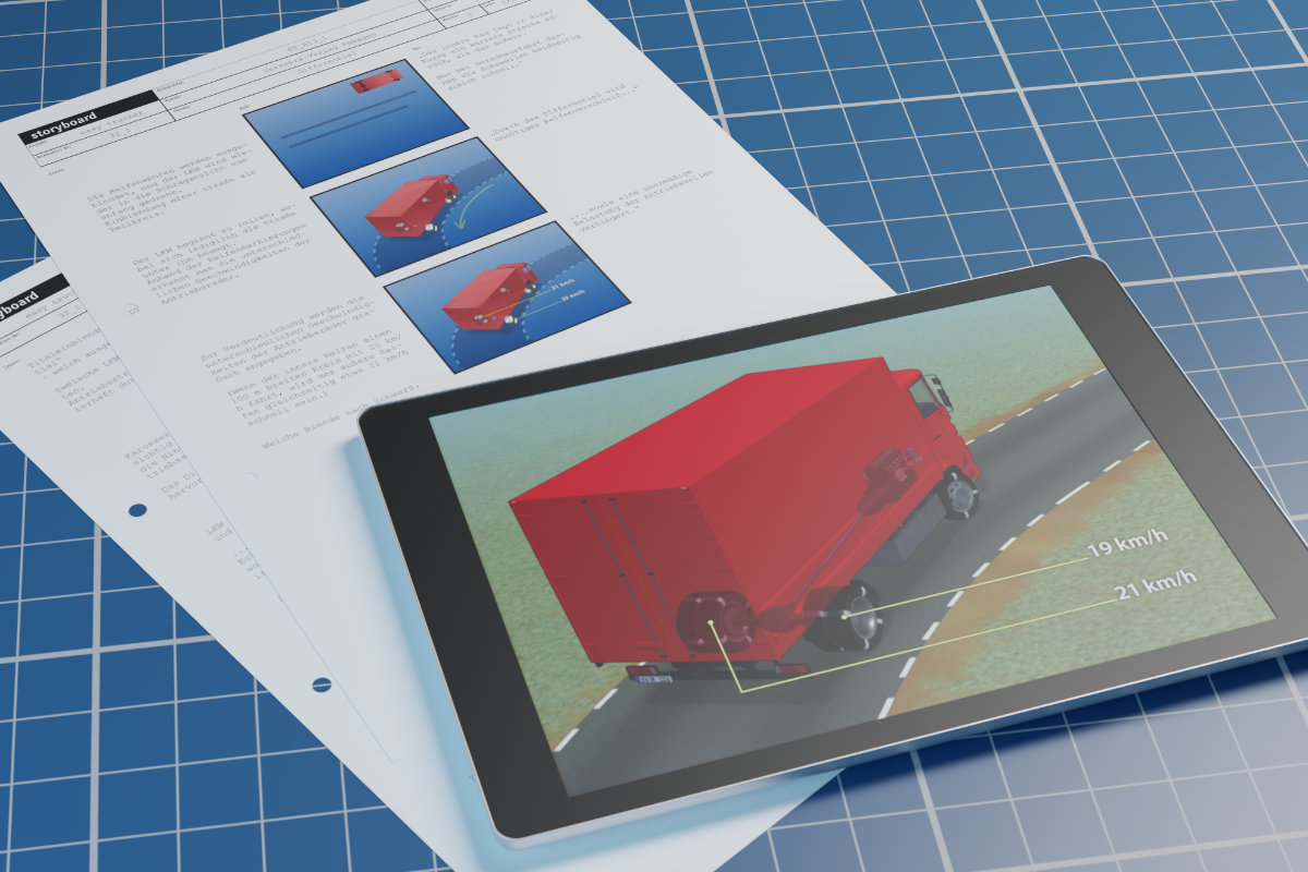 Storyboard und Tablet